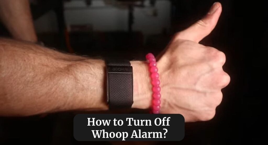 how to turn off whoop alarm